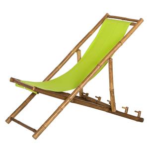 Chaise longue Bamboo III Bambou massif / Tissu