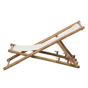 Chaise longue Bamboo II Bambou massif / Tissu