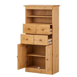 Armoire colonne Senna Pin massif - Teinté et ciré