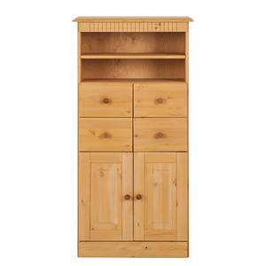 Armoire colonne Senna Pin massif - Teinté et ciré