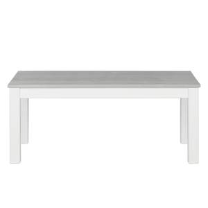 Table basse Neely Pin massif - Blanc / Gris