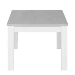 Table basse Neely Pin massif - Blanc / Gris