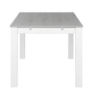 Eettafel Neely massief grenenhout - Wit/grijs - 160x90cm