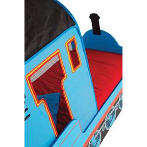 Lit en forme de locomotive Thomas die Lo Bleu - Bois manufacturé - 165 x 122 x 74 cm