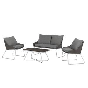 Lounge-Set Gran Rey (4-teilig) Rattan / Stahl - Grau