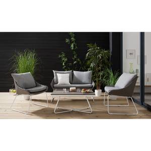 Lounge-Set Gran Rey (4-teilig) Rattan / Stahl - Grau