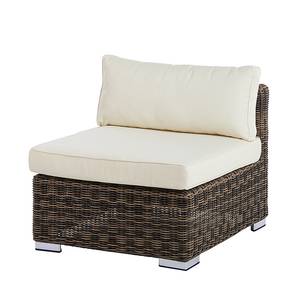 Lounge-Set Royal Comfort (7-teilig) Polyrattan/Textil - Braun/Beige