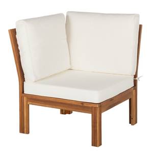 Fauteuil d'angle lounge Lexi Acacia massif / Tissu