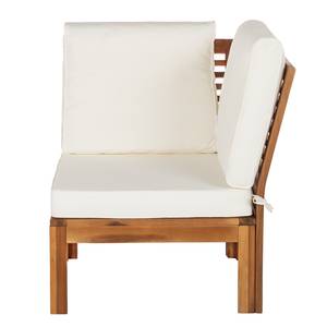 Fauteuil d'angle lounge Lexi Acacia massif / Tissu