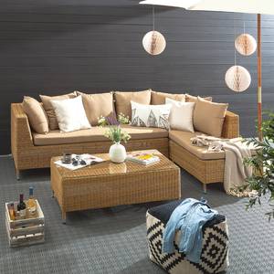 Ensemble lounge Calla Millor II Cannage Lloyd Loom - Taupe