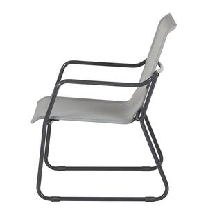 Set lounge Merido (4 pezzi) Textilene/Acciaio - Grigio