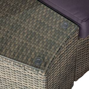 Salon lounge Paradise Lounge III Polyrotin / Tissu - Brun / Deep Taupe