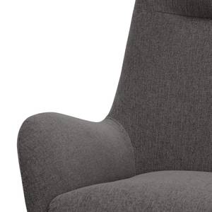 Loungefauteuil Lannister geweven stof Geweven stof Anda II: Antraciet