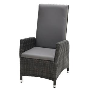 Fauteuil lounge Lesura I Cuir véritable / Polyrotin - Gris / Marron