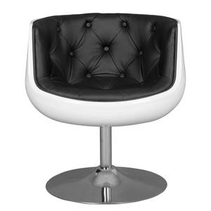 Fauteuil San Luis II Imitation cuir Cuir synthétique Veli : Noir-Blanc