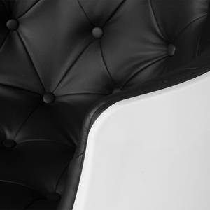 Fauteuil San Luis II Imitation cuir Cuir synthétique Veli : Noir-Blanc