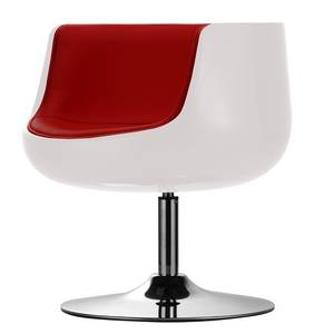 Fauteuil San Luis Cuir synthétique Veli : Blanc-Rouge I