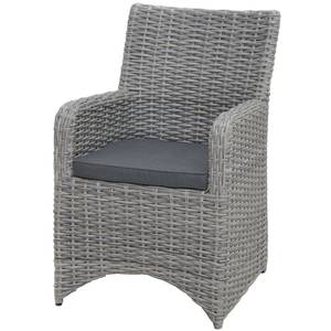 Loungefauteuil Nevis polyrotan - antracietkleurig