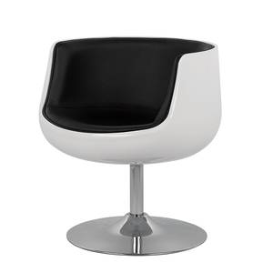 Fauteuil San Luis Cuir synthétique Veli : Blanc-Noir I