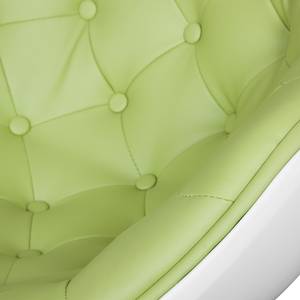 Fauteuil Apia Cuir synthétique Veli : Vert-Blanc