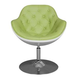 Fauteuil Apia Cuir synthétique Veli : Vert-Blanc