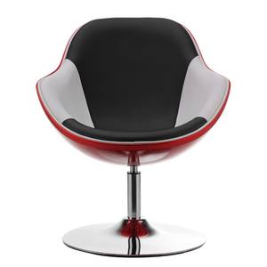 Fauteuil Cartago Cuir synthétique Veli : Rouge-Noir I