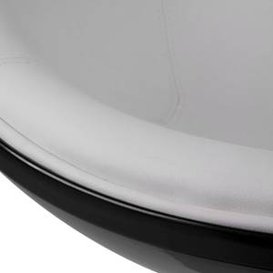 Fauteuil Cartago Cuir synthétique Veli : Blanc-Noir II