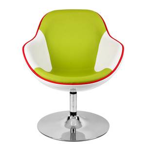 Fauteuil Cartago Cuir synthétique Veli : Vert-Blanc