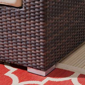 Ensemble lounge Paradise Lounge II Tissu / Polyrotin - Beige / Marron