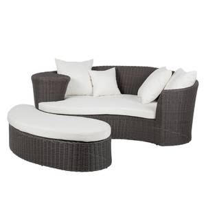 Set lounge Paradise Lounge (2 pezzi) Polyrattan - Grigio