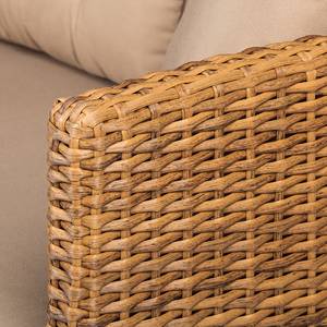 Loungesofa Cassale (3-Sitzer) Polyrattan Hellbraun