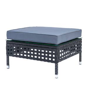 Table basse Kylo Verre / Polyrotin - Gris / Anthracite