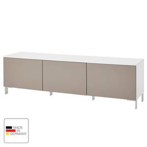 Meuble TV Nivala Sable / Blanc mat