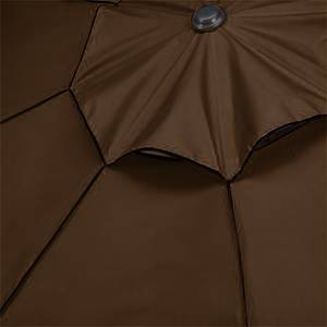 Marktschirm Amalfi Aluminium/Polyester Anthrazit/Mocca Durchmesser: 300 cm