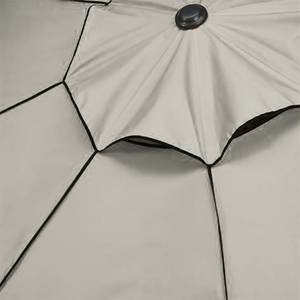 Parasol carré Amalfi Aluminium / Polyester Anthracite Naturel 300cm
