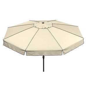 Parasol Amalfi aluminium/polyester antracietkleurig/natuurlijke kleuren aluminium/antracietkleurig polyester/natuurkleurig diameter: 350cm