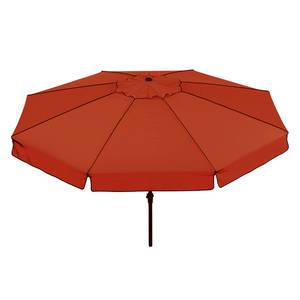 Marktschirm Amalfi Aluminium/Polyester - Anthrazit/Terracotta - Durchmesser: 300 cm