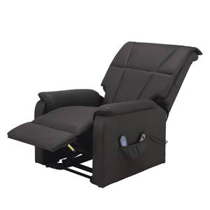 Fauteuil de relaxation Cubillo Microfibre - Noir