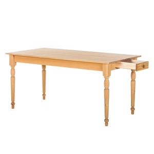 Massieve eettafel Edgware massief grenenhout - Natuurlijk gewaxt grenenhout - 160x80cm