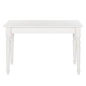 Table Edgware Pin massif - Pin blanc - 120 x 80 cm