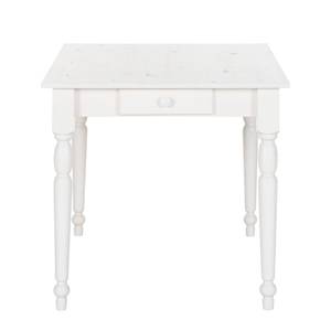 Table Edgware Pin massif - Pin blanc - 120 x 80 cm