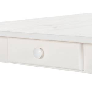 Table Edgware Pin massif - Pin blanc - 120 x 80 cm