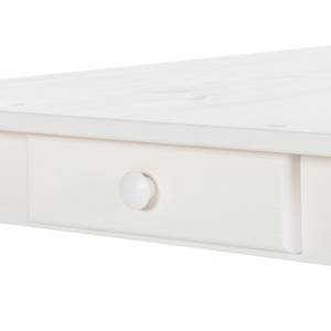 Table Edgware Pin massif - Pin blanc - 160 x 80 cm