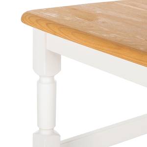 Sedia tavolo da pranzo Edgware I Set 2 - in legno massello - Miele / Bianco - Senza braccioli