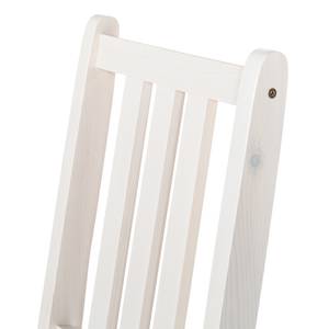 Chaises Edgware II (lot de 2) Pin massif - Miel / Blanc - Sans accoudoirs