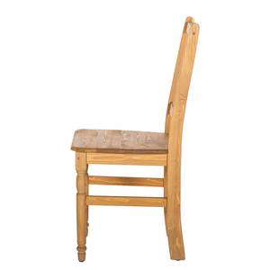 Chaises Edgware II (lot de 2) Pin massif - Pin ciré - Sans accoudoirs