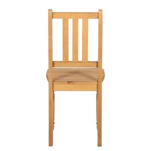 Chaises Edgware II (lot de 2) Pin massif - Pin ciré - Sans accoudoirs