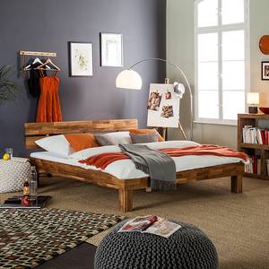 Massief houten bed AresWOOD Eik - 180 x 200cm - Met hoofdeinde