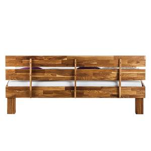 Lit en bois massif AresWOOD Chêne - 180 x 200cm - Avec tête de lit