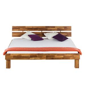 Massief houten bed AresWOOD Eik - 140 x 200cm - Met hoofdeinde